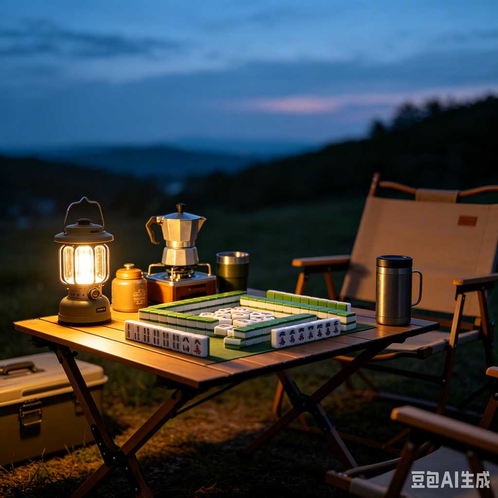 outdoor foldable mahjong table